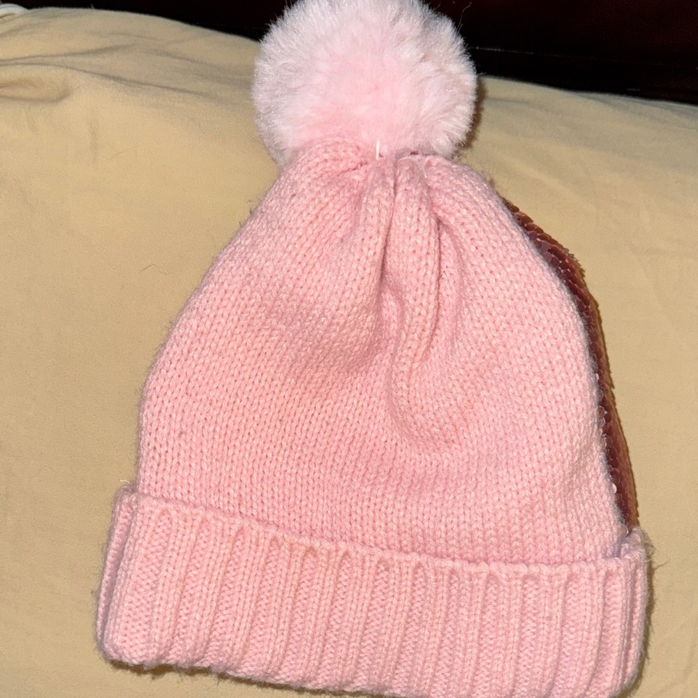 Wonder Nation Pink Sequin Kids Beanie - Picture 2 of 2